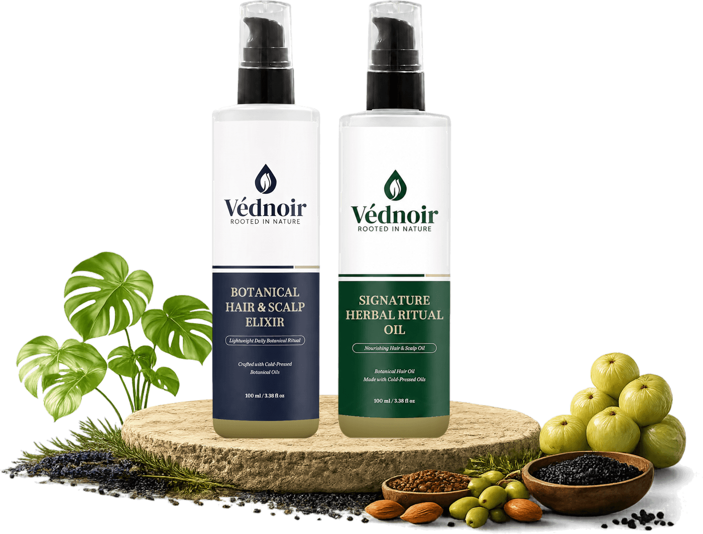 VÉDNOIR Signature Herbal Ritual Oil and Botanical Hair & Scalp Elixir